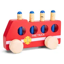 New Classic Toys houten pop-up brandweerauto