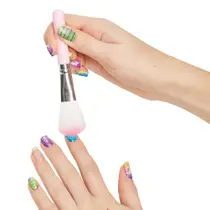 MAKE IT REAL PARTY NAILS GLITTER DESIGN