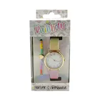 Little Concepts horloge en armband cadeauset regenboog