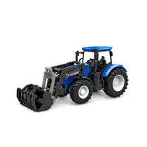 Kids Globe tractor met frontlader - blauw