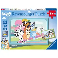 Ravensburger Bluey puzzelset - 2 x 12 stukjes