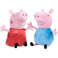 Peppa Pig en George knuffelset - 20 cm