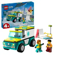 Intertoys LEGO CITY ambulance en snowboarder 60403 aanbieding
