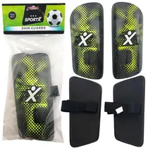SportX scheenbeschermers - groen/zwart