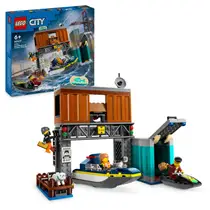LEGO CITY politiespeedboot en boevenschuilplaats 60417