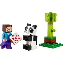 LEGO Minecraft Steve en babypanda 30672