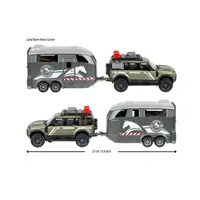 MAJORETTE LAND ROVER MET PAARDENTRAILER