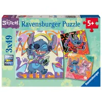 Ravensburger puzzel Disney Stitch - 3 x 49 stukjes