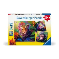 Ravensburger puzzel Jungle babies - 3 x 49 stukjes