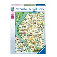 Ravensburger puzzel Kaart van Sevilla - 1000 stukjes