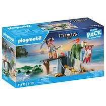 PLAYMOBIL Pirates Starter Pack piraat met alligator 71473
