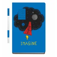LEGO Imagine notitieboek met blauwe gelpen