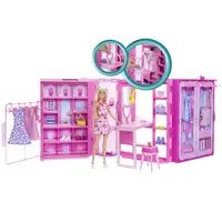 Barbie droomkledingkast met pop
