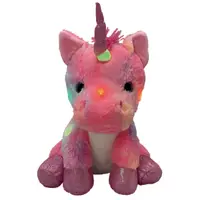 Unicorn knuffel met licht - 30 cm