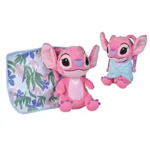 Disney Lilo & Stitch pluchen knuffel Blankee Angel met doudou - 25 cm