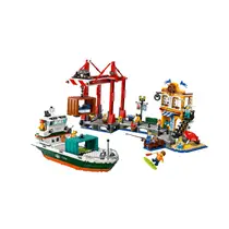 LEGO CITY 60422 HAVEN MET VRACHTSCHIP