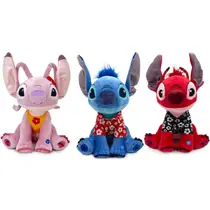 Disney Stitch pluchen knuffel Hawaii met geluid - 30 cm