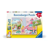 Ravensburger puzzelset prins en prinses - 2 x 12 stukjes