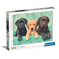 Clementoni puzzel drie labradors - 1000 puzzelstukjes