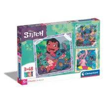 Clementoni Disney Stitch puzzelset - 3 x 48 puzzelstukjes