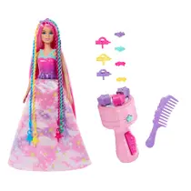 Barbie Dreamtopia Twist 'n Style haarverzorgingspop + accessoires
