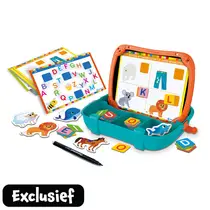 Clementoni koffer met magnetische letters en dieren