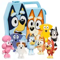 Bluey Play & Go speelkoffer + 8 figuren