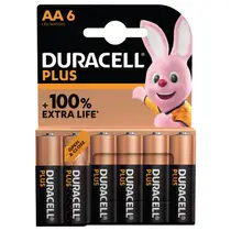 Duracell Alka Plus AA-batterijen set 6-delig