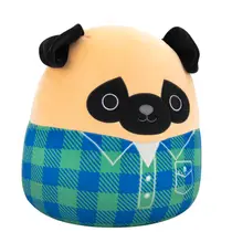 SQUISHMALLOWS PRINCE BROWN PUG IN GREEN