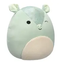 Squishmallows knuffel Arilla het knipogende groene gordeldier - 40 cm