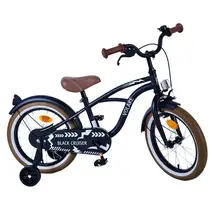 Volare Black Cruiser kinderfiets - 16 inch - zwart