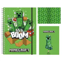 Minecraft A5 notitieboekje - groen
