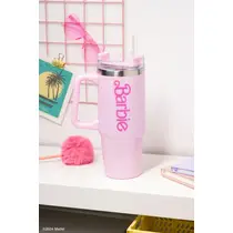 BARBIE TRAVEL CUP WITH STRAW