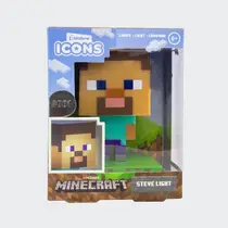 Minecraft Steve-icoon lamp