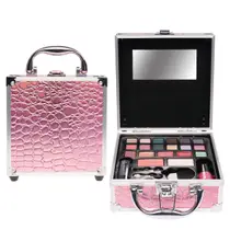 Casuelle mini make-up koffer roze 25-delig