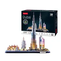 3D-puzzel van Dubai met Ledverlichting