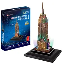 3D-puzzel van de Empire State Building met LED-verlichting