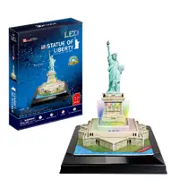 3D-puzzel van de Statue of Liberty met LED-verlichting