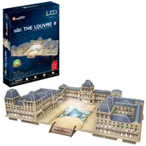 3D-puzzel van de Louvre met LED-verlichting