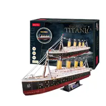 3D-puzzel van de RMS Titanic met LED-verlichting