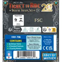 TICKET TO RIDE 20TH DELUXE TRAIN ZWART