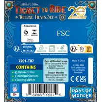 TICKET TO RIDE 20TH DELUXE TRAIN BLAUW