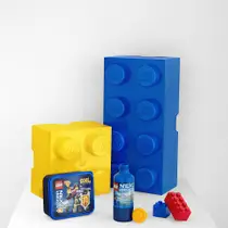 LEGO opbergbox brick 4 - geel