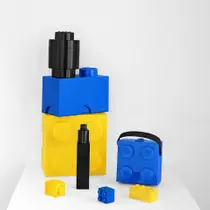 LEGO opbergbox brick 4 - geel