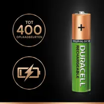 Duracell Plus AAA oplaadbare batterijen - 4 stuks