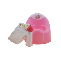 Qweenie Poppenplaspotje met toebehoren