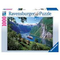Ravensburger puzzel Noors fjord - 1000 stukjes