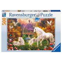 Ravensburger puzzel Betoverde eenhoorns - 500 stukjes Main Image - 0