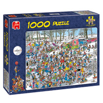 Jumbo Jan van Haasteren puzzel Op glad ijs - 1000 stukjes
