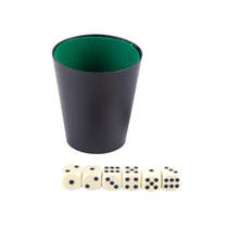 Longfield Games dobbelbeker met dobbelstenen en scoreblokje productafbeelding 2
